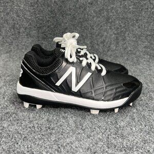 New Balance 4040 v5 Molded Baseball Cleats Youth Size 12.5 Black Athletic Shoes